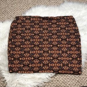 SOLD ❗️Forever 21 Brown Aztec Skirt